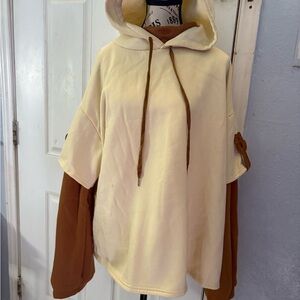 Two-Tone Cream and Brown Men's Sweater